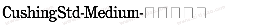 CushingStd-Medium字体转换