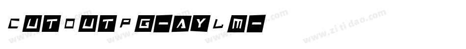 CutOutPg-ayLm字体转换