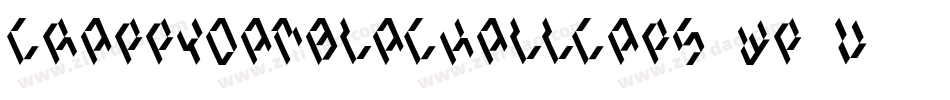 Crappydanblackallcaps-Wp1V字体转换