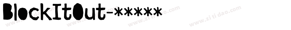 BlockItOut字体转换