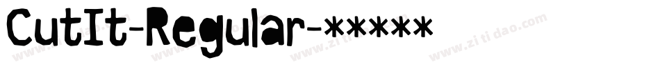 CutIt-Regular字体转换