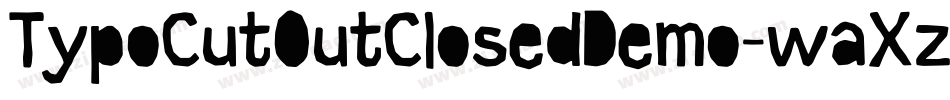 TypoCutOutClosedDemo-waXz字体转换