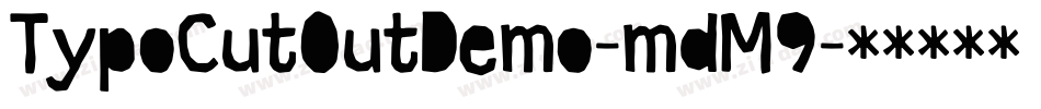 TypoCutOutDemo-mdM9字体转换
