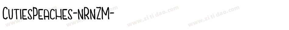 CutiesPeaches-nRnZM字体转换