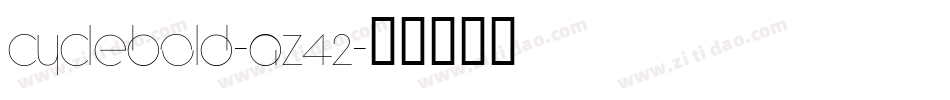 CycleBold-Az42字体转换