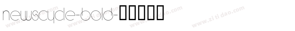 NewsCycle-Bold字体转换