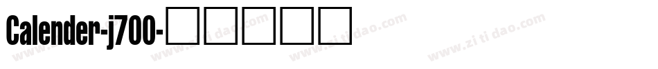Calender-j70O字体转换