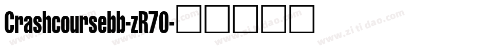 Crashcoursebb-zR70字体转换