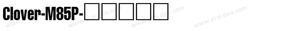 Clover-M85P字体转换