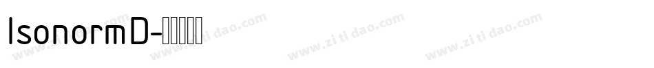 IsonormD字体转换