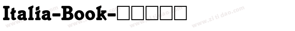 Italia-Book字体转换