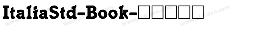 ItaliaStd-Book字体转换