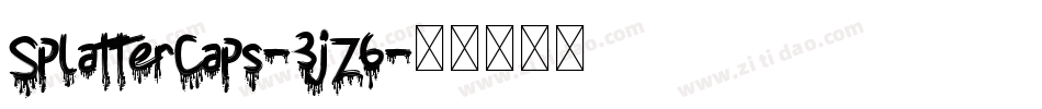 SplatterCaps-3jZ6字体转换