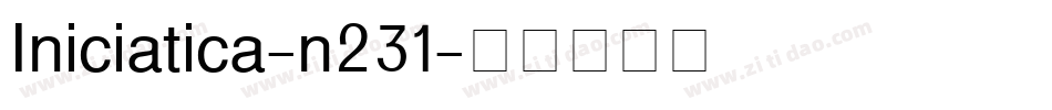 Iniciatica-n231字体转换