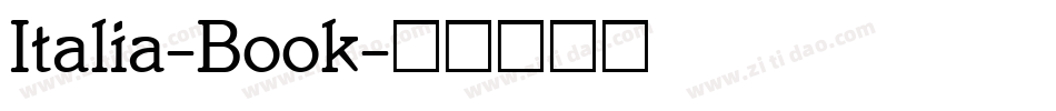 Italia-Book字体转换