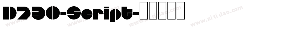 D730-Script字体转换