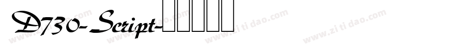 D730-Script字体转换