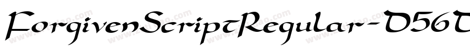 ForgivenScriptRegular-D56D字体转换
