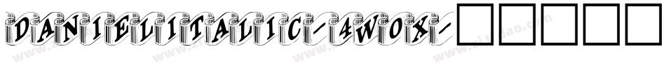 DanielItalic-4w0x字体转换