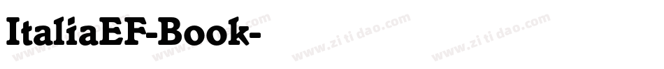 ItaliaEF-Book字体转换