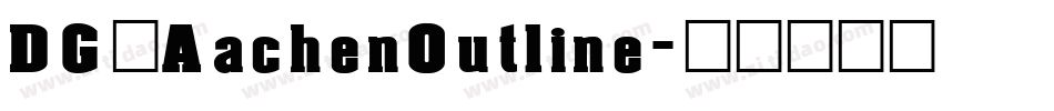DG_AachenOutline字体转换