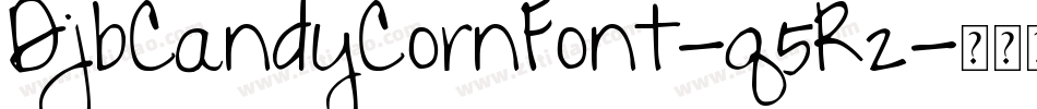 DjbCandyCornFont-q5R2字体转换