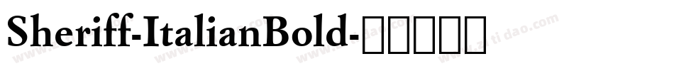 Sheriff-ItalianBold字体转换