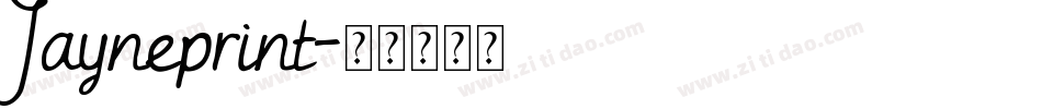 Jayneprint字体转换
