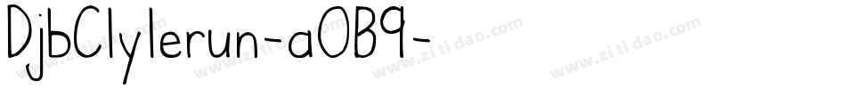 DjbClylerun-aOB9字体转换