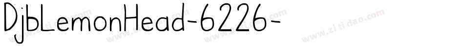 DjbLemonHead-6226字体转换