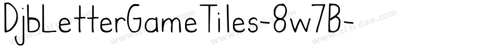 DjbLetterGameTiles-8w7B字体转换