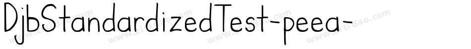 DjbStandardizedTest-peea字体转换