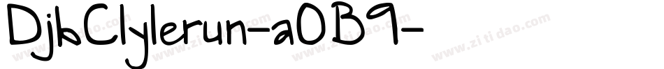 DjbClylerun-aOB9字体转换