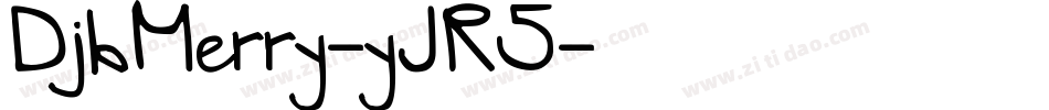 DjbMerry-yJR5字体转换