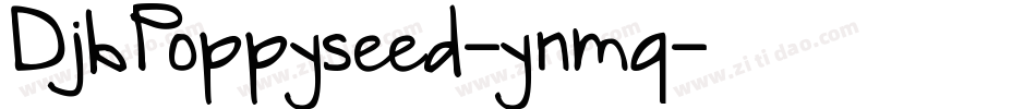 DjbPoppyseed-ynmq字体转换