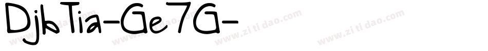 DjbTia-Ge7G字体转换