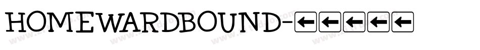 HomewardBound字体转换