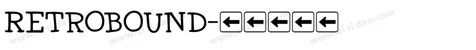 RetroBound字体转换