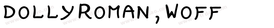 dolly-roman.woff字体转换