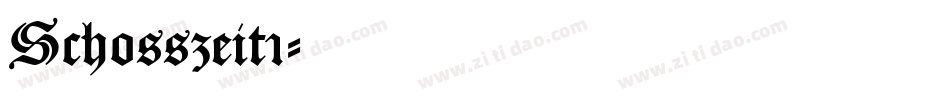 Schosszeit1字体转换
