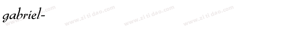 gabriel字体转换