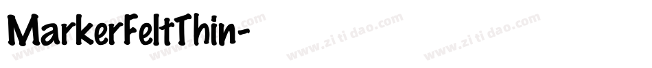 MarkerFeltThin字体转换