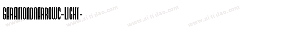 GaramondNarrowC-Light字体转换