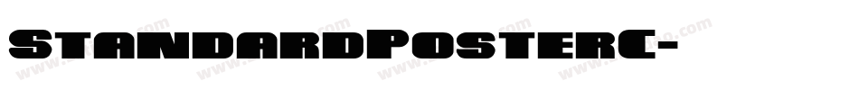 StandardPosterC字体转换