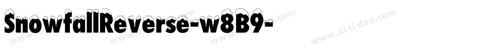 SnowfallReverse-w8B9字体转换