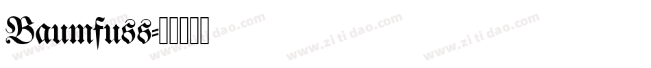 Baumfuss字体转换