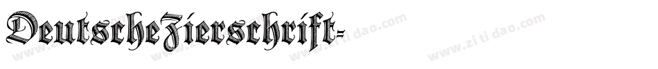 DeutscheZierschrift字体转换