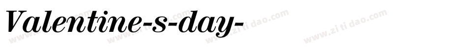 Valentine-s-day字体转换