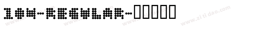 104-Regular字体转换