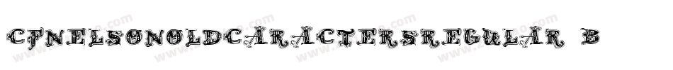 CfNelsonOldCaractersRegular-B19d字体转换